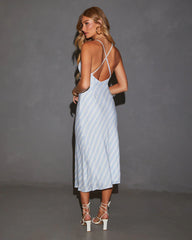 American Sweetheart Striped Midi Dress