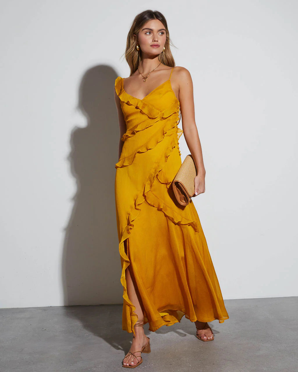 All About Love Chiffon Maxi Dress